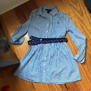 Girls size 10 button down dress. Ralph Lauren